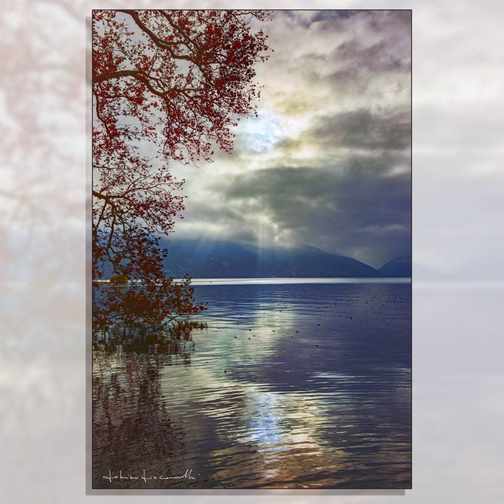 Autunno sul lago di Lugano Svizzera